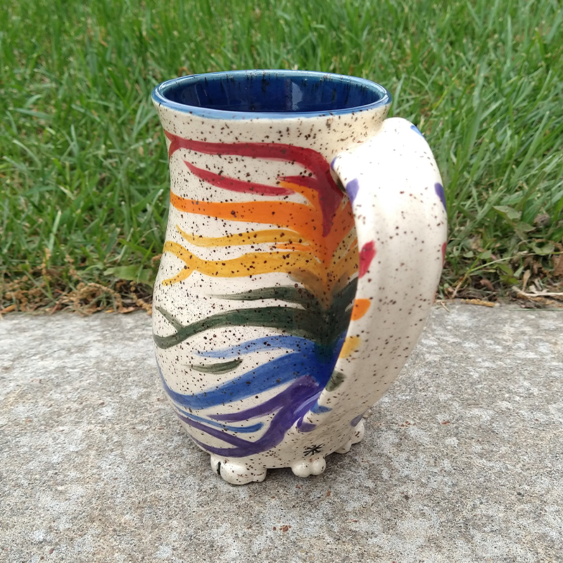 Rainbow Cat Butt Mug - Large - Approx. 20oz