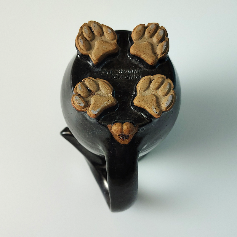 Cat Butt Mug - Black Matte (SECOND)