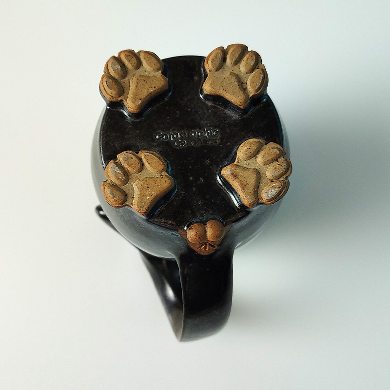 Cat Butt Mug - Black Matte