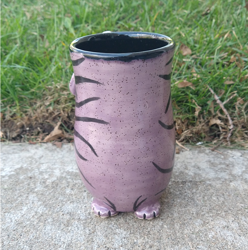 Cat Butt Mug - Lavender - Large - Approx. 20oz