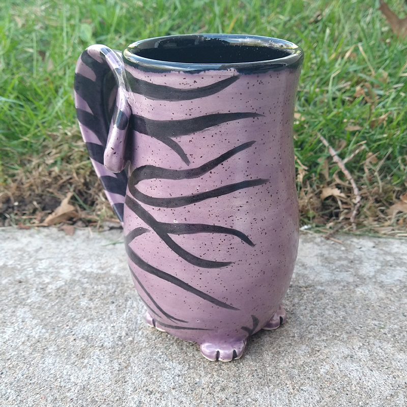 Cat Butt Mug - Lavender - Large - Approx. 20oz