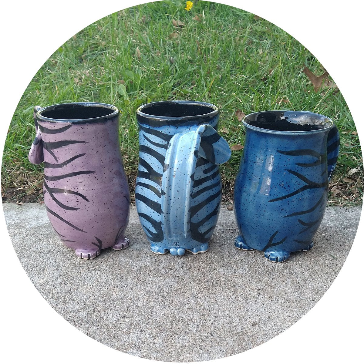 A pair of critter mugs