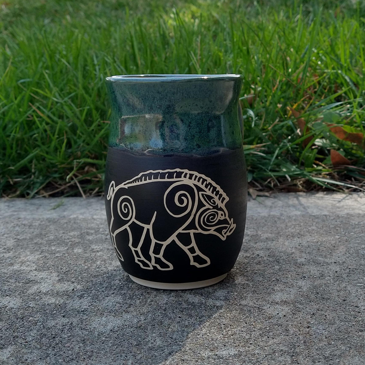 Large Celtic Boar Mug - 16 oz