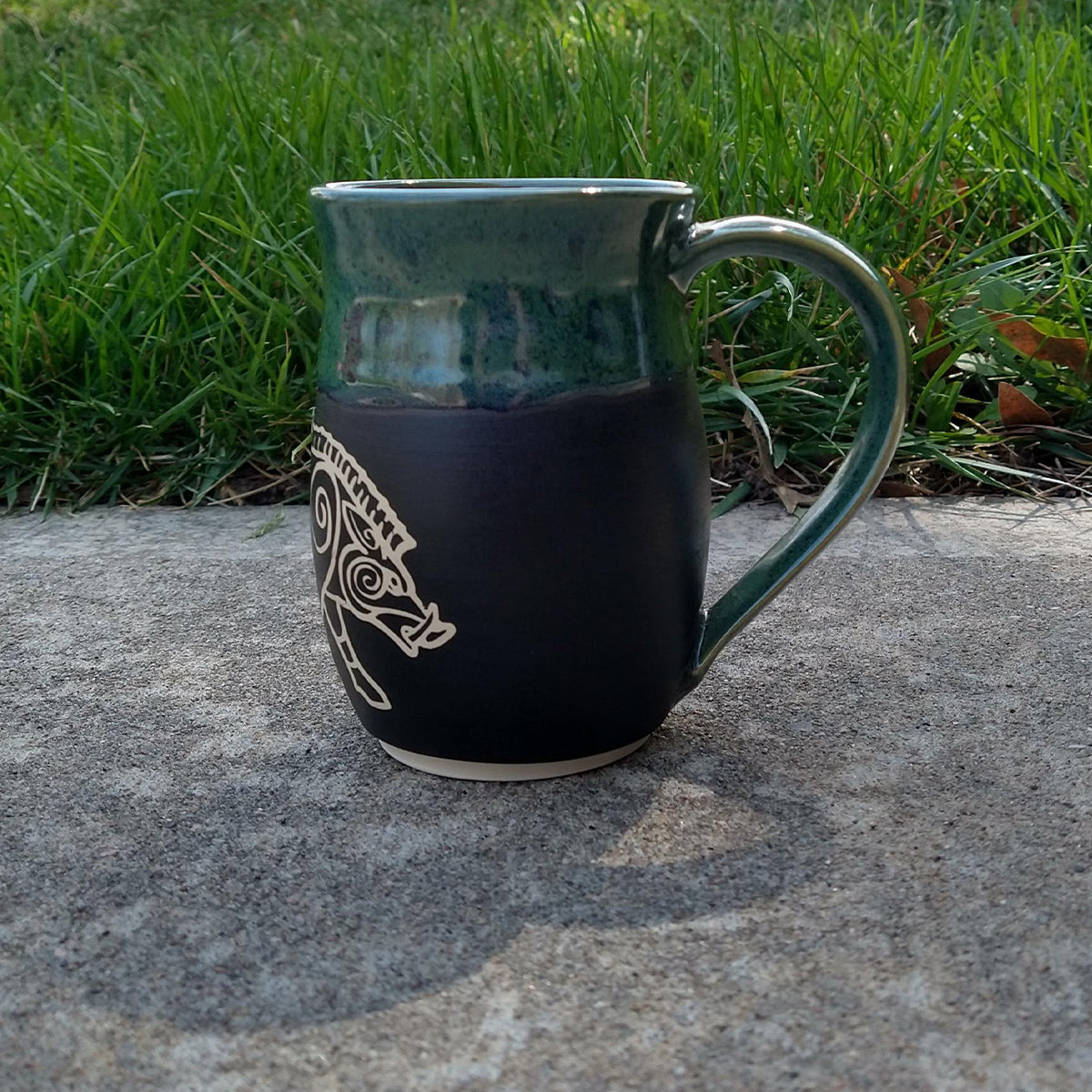 Large Celtic Boar Mug - 16 oz