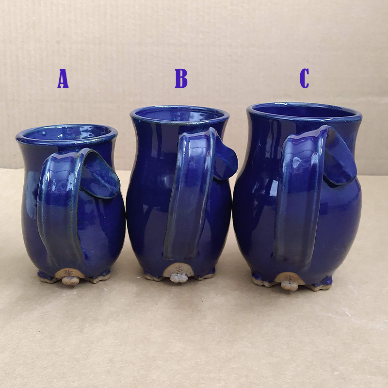 Cat Butt Mugs - Cobalt Blue