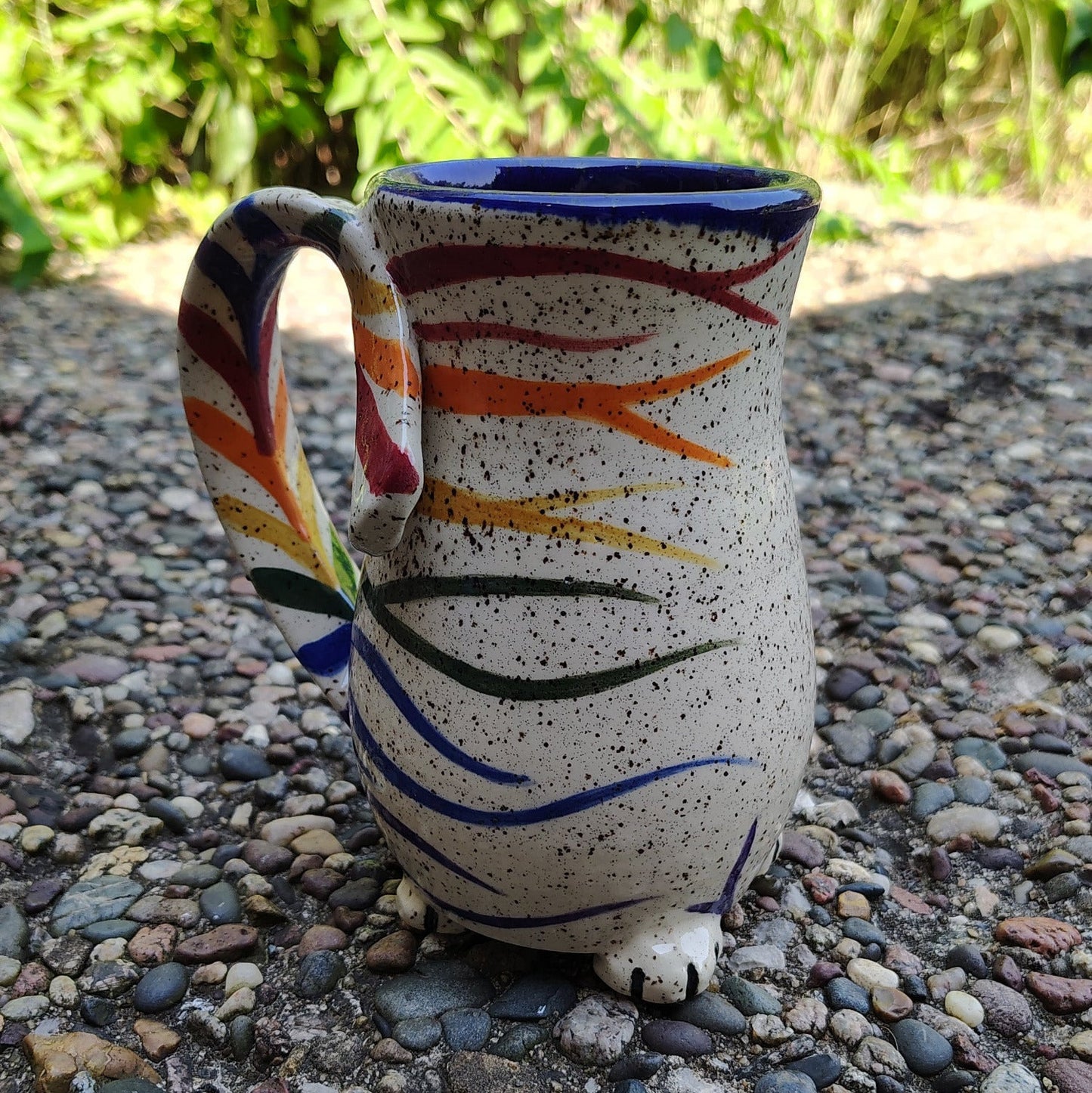 Rainbow Cat Butt Mug - ~18oz w/ Trouble Puffs