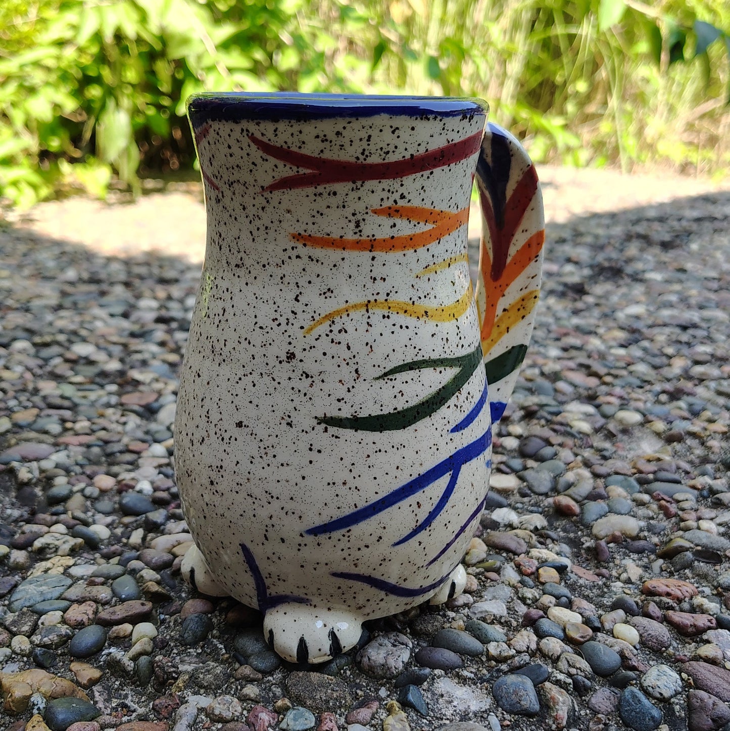 Rainbow Cat Butt Mug - ~18oz w/ Trouble Puffs