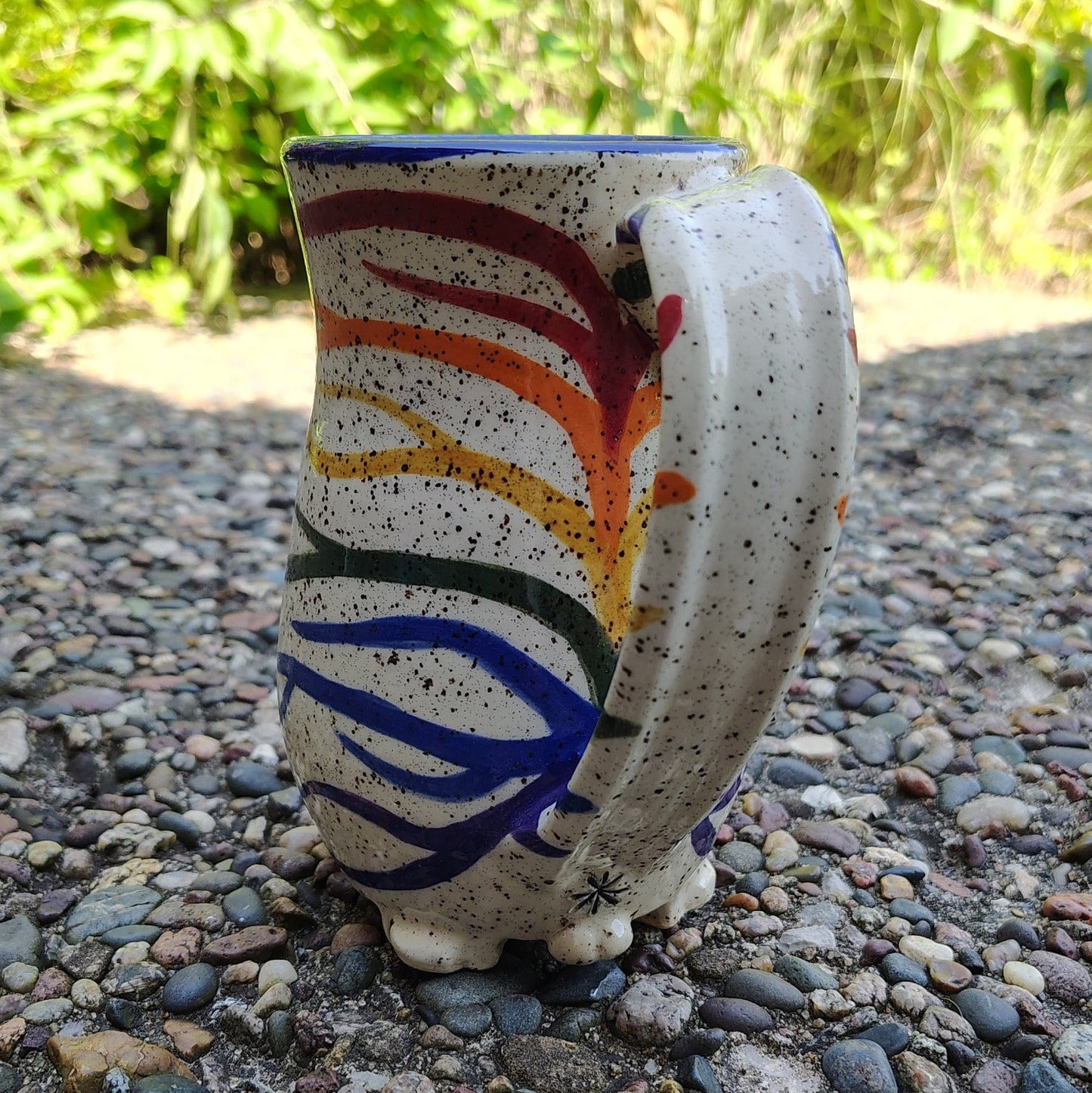 Rainbow Cat Butt Mug - ~18oz w/ Trouble Puffs