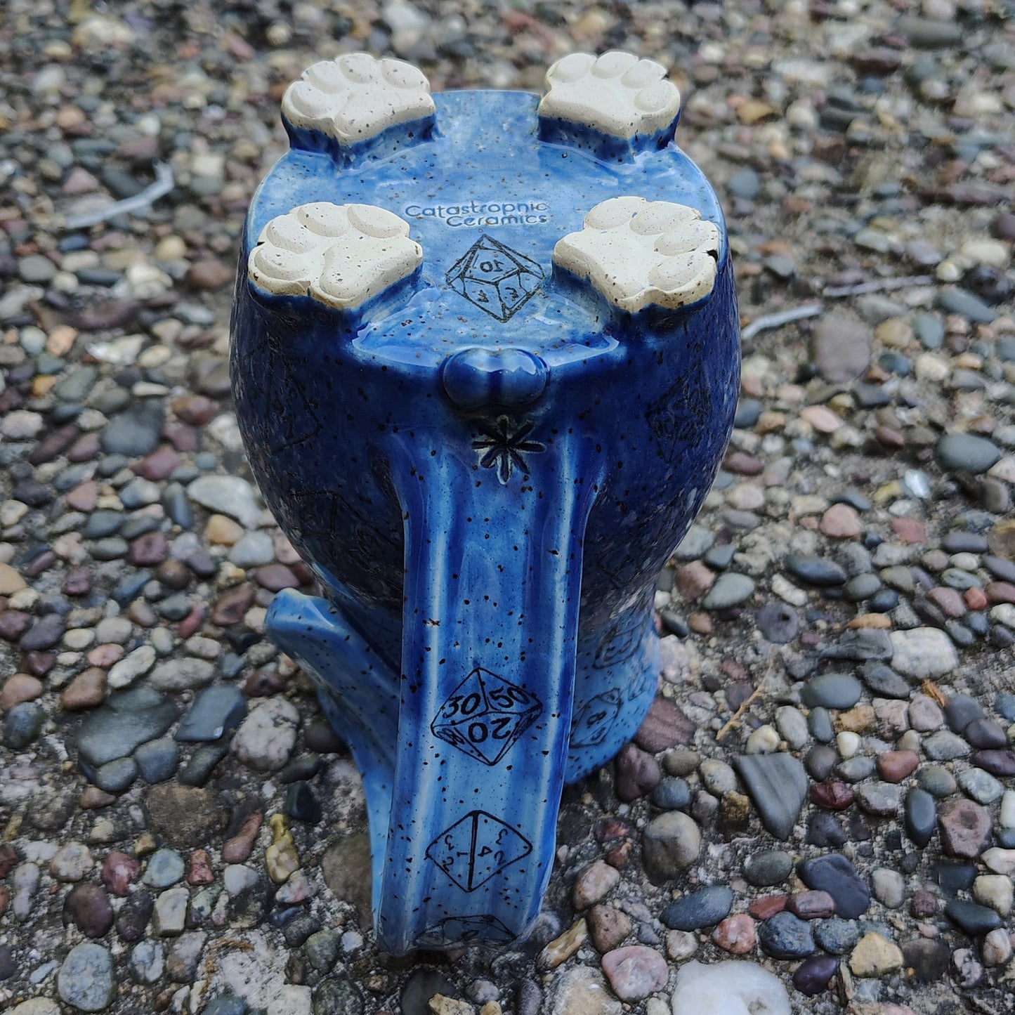 Cat Butt Mug - Approx. 16oz Handmade Ceramic Gaming Mug