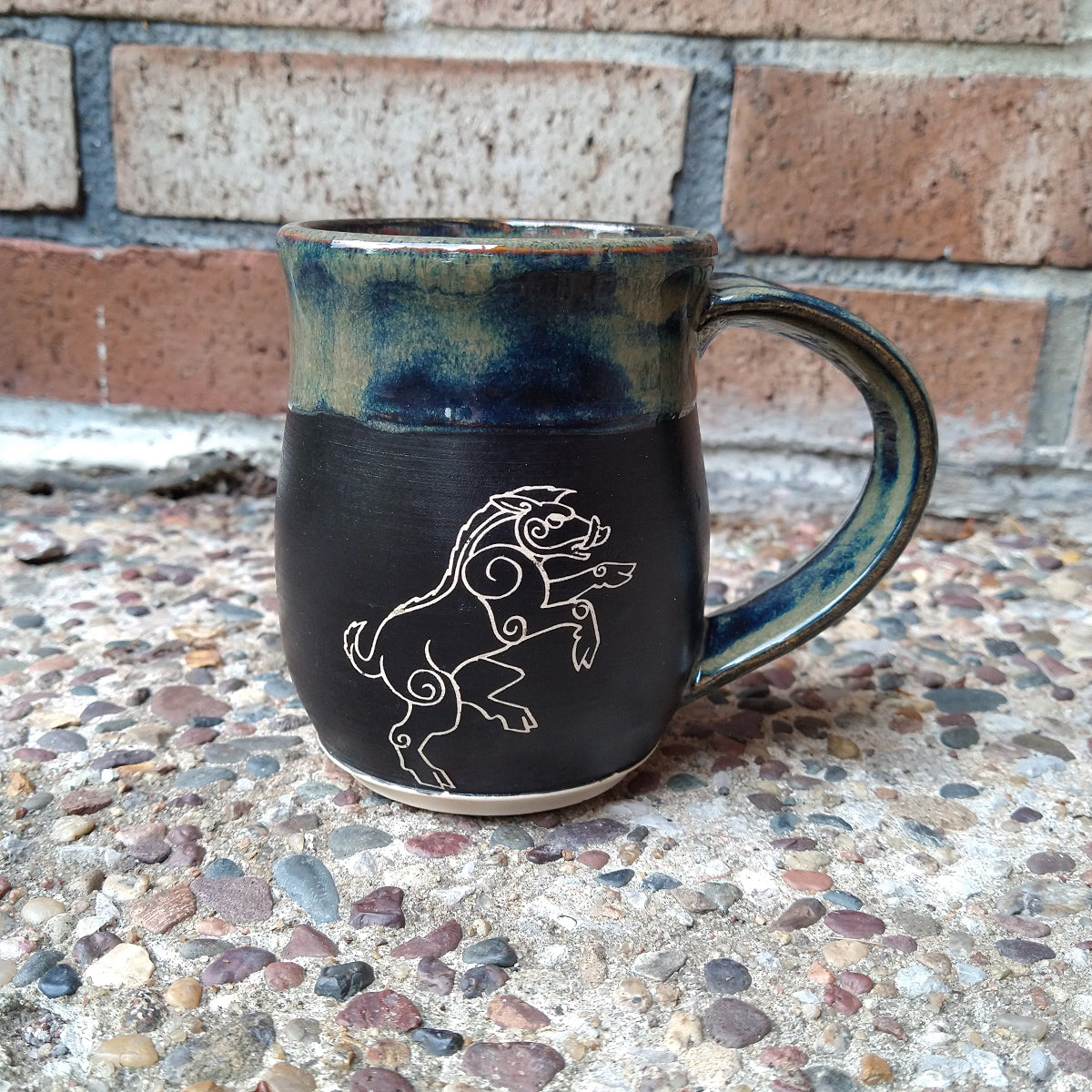 Small Celtic Boar Mug - 12 oz