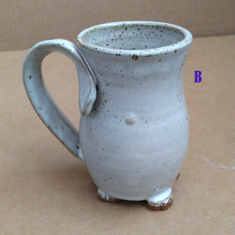 Cat Butt Mugs - Speckled White