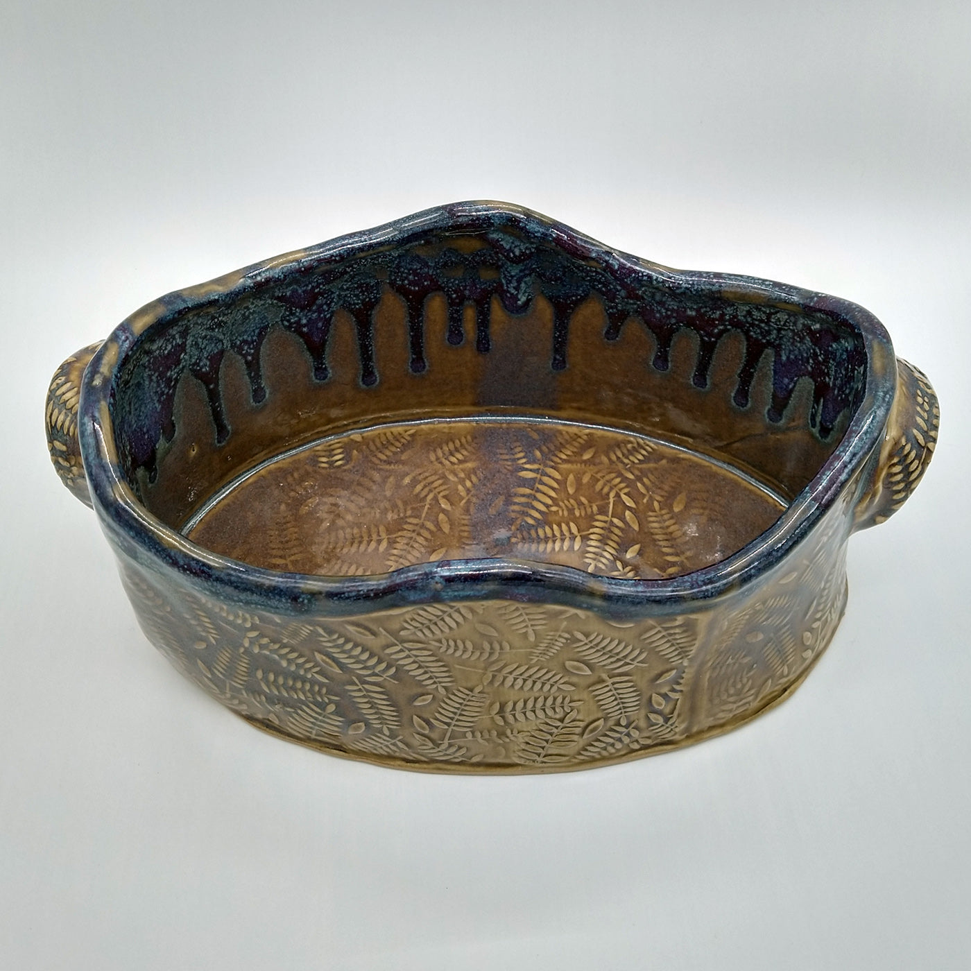 Fern Textured Serving Bowl