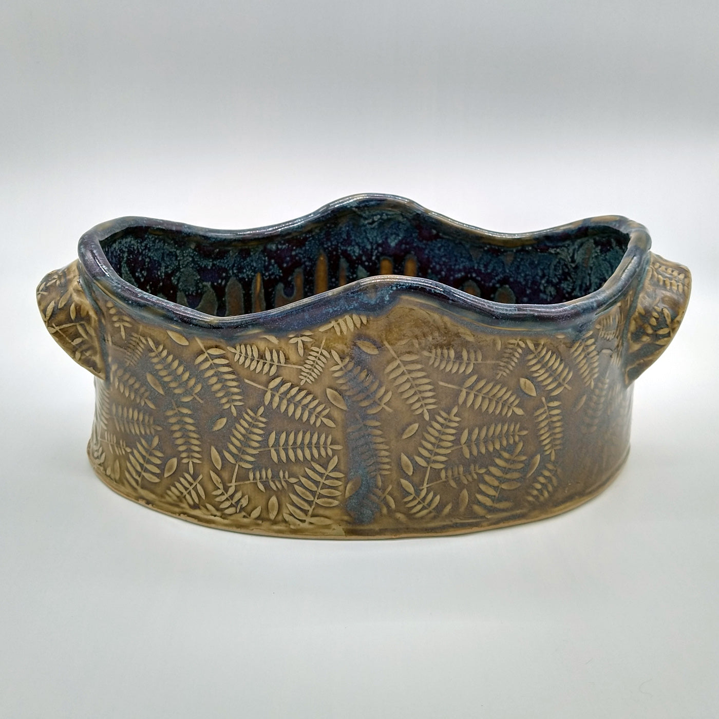 Fern Textured Serving Bowl